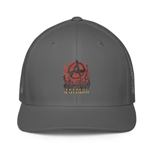 [ID: 596-G78] Anarchy In The Street Closed-Back Trucker Cap