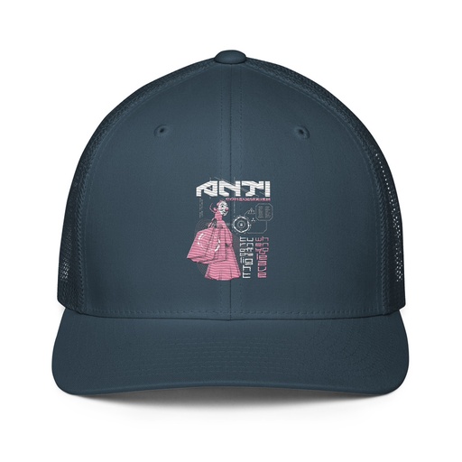 [ID: 596-G91] Anti Consumerism - Futuristic Closed-Back Trucker Cap