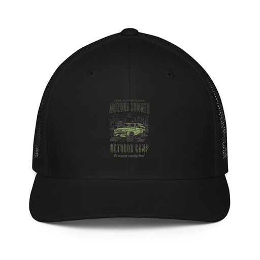 [ID: 596-G100] Arizona Outdoor Camp - Classic Truck Closed-Back Trucker Cap