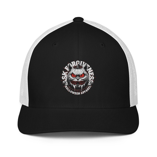 [ID: 596-G104] Ask Forgiveness Closed-Back Trucker Cap