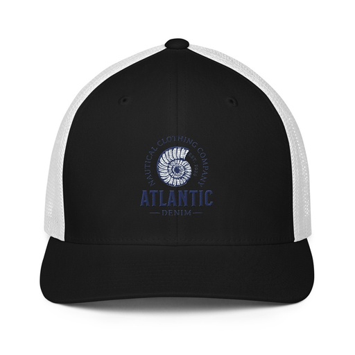 [ID: 596-G113] Atlantic Denim - Nautical Closed-Back Trucker Cap