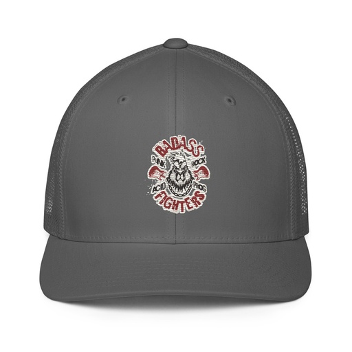 [ID: 596-G130] Badass Fighters Closed-Back Trucker Cap