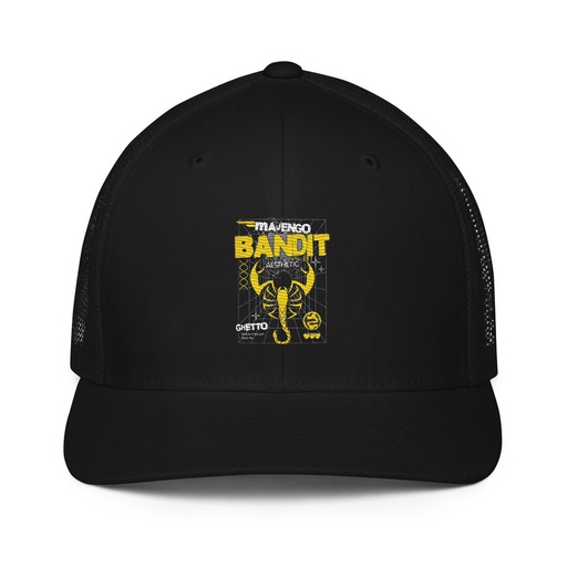 [ID: 596-G138] Bandit Aesthetic - Scorpion Closed-Back Trucker Cap