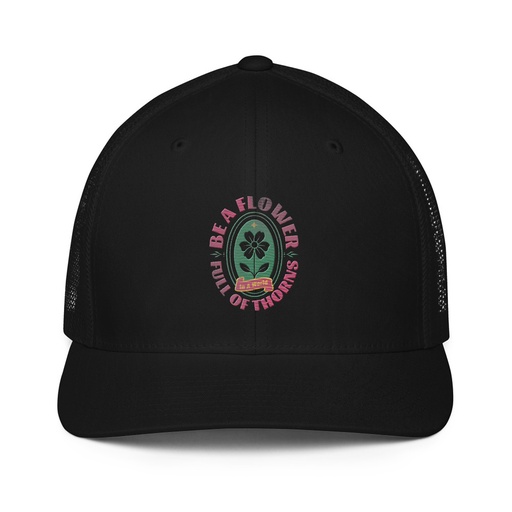 [ID: 596-G152] Be A Flower  Closed-Back Trucker Cap
