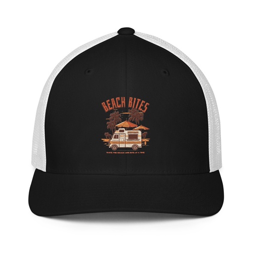[ID: 596-G162] Beach Bites Closed-Back Trucker Cap
