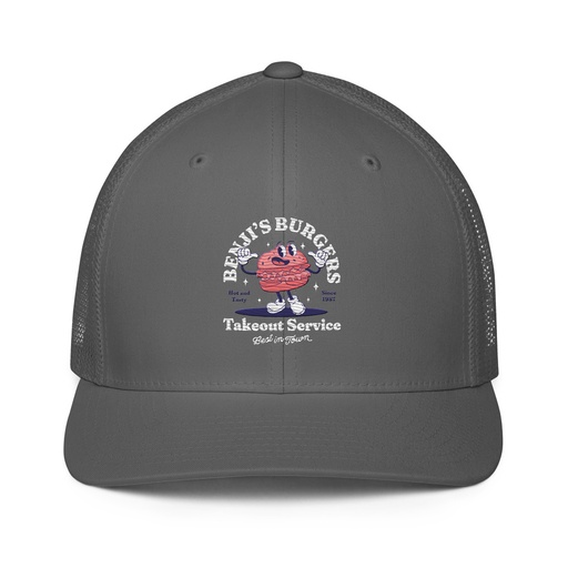 [ID: 596-G182] Benji's Burgers - Fast Food Closed-Back Trucker Cap