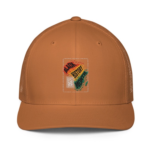 [ID: 596-G222] Black History Month - Tribal History Closed-Back Trucker Cap