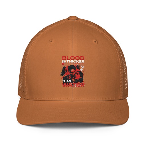[ID: 596-G237] Blood is Thicker than Water Closed-Back Trucker Cap