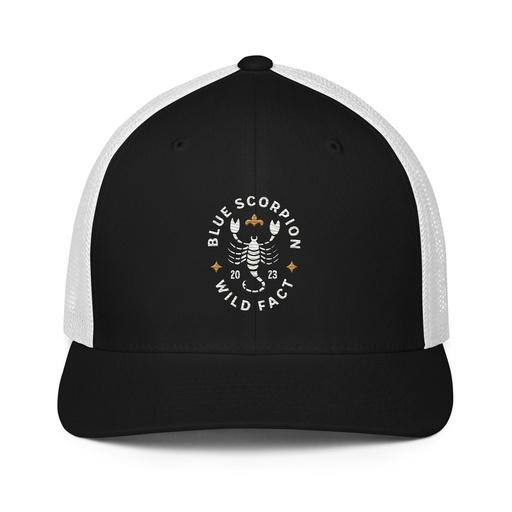 [ID: 596-G242] Blue Scorpion - Wildlife Animal Closed-Back Trucker Cap