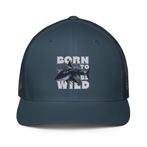 [ID: 596-G264] BORN TO BE WILD Closed-Back Trucker Cap