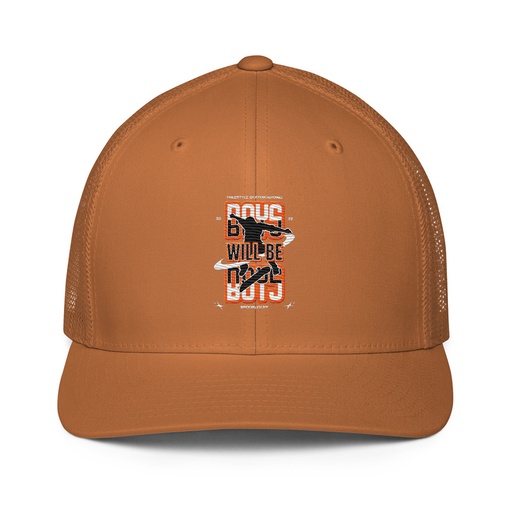 [ID: 596-G279] Boys will be boys Closed-Back Trucker Cap