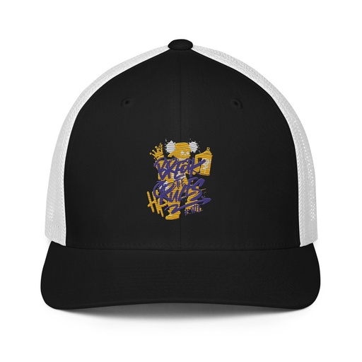 [ID: 596-G282] Break the Rules Graffiti - Spray Paint Closed-Back Trucker Cap