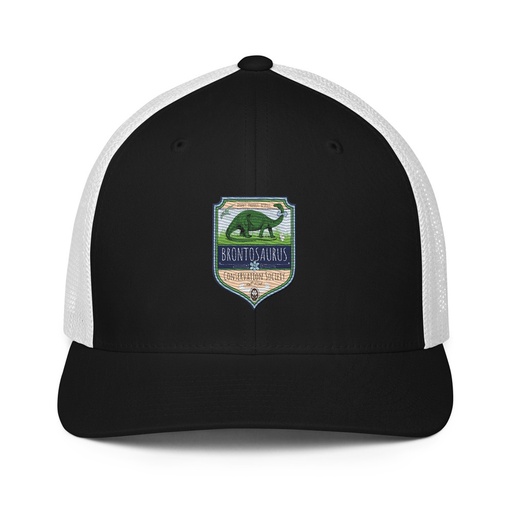 [ID: 596-G288] Brontosaurus Conservation Society Closed-Back Trucker Cap