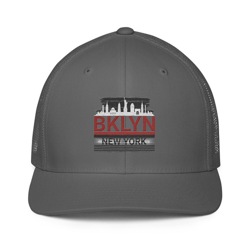 [ID: 596-G289] Brooklyn -New York   Closed-Back Trucker Cap