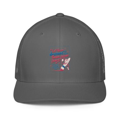 [ID: 596-G320] Calligraphic Soul Closed-Back Trucker Cap