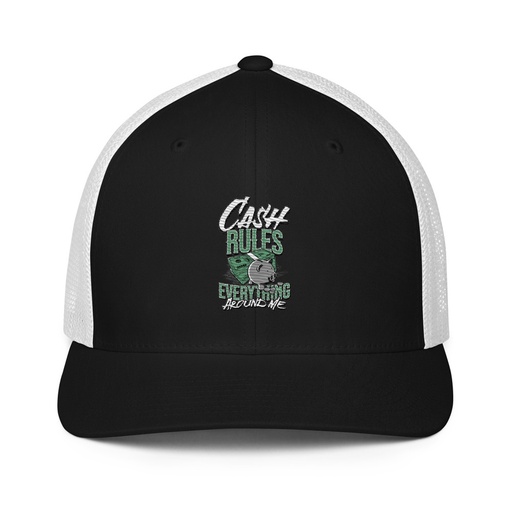 [ID: 596-G336] Cash Rules Closed-Back Trucker Cap