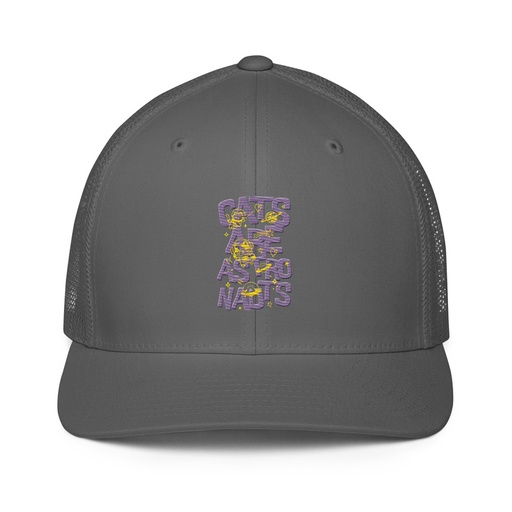 [ID: 596-G346] Cats are Astronauts Closed-Back Trucker Cap