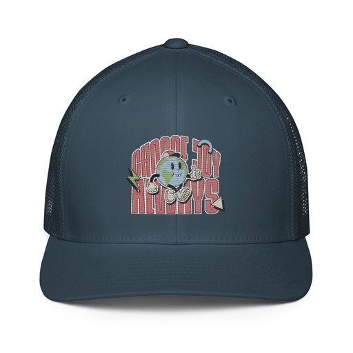[ID: 596-G372] Choose Joy Always Closed-Back Trucker Cap