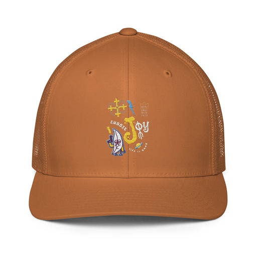 [ID: 596-G373] Choose Joy Closed-Back Trucker Cap