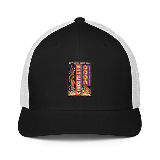[ID: 596-G378] Cinderella 9000 - Retro Astronaut Closed-Back Trucker Cap