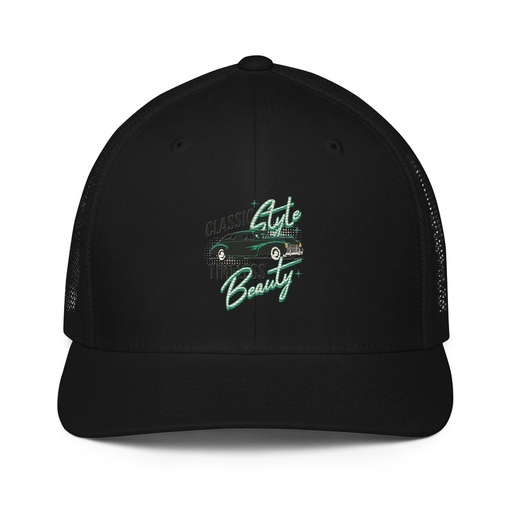 [ID: 596-G386] Classic Style Timeless Beauty Closed-Back Trucker Cap