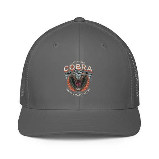 [ID: 596-G390] Cobra Power - Sports Closed-Back Trucker Cap