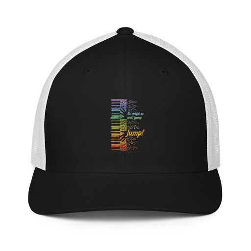 [ID: 596-G410] Colorful Retro Keyboard Closed-Back Trucker Cap