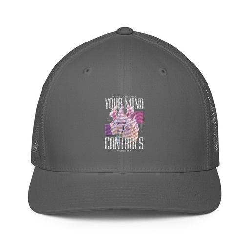 [ID: 596-G414] Control your Mind Closed-Back Trucker Cap