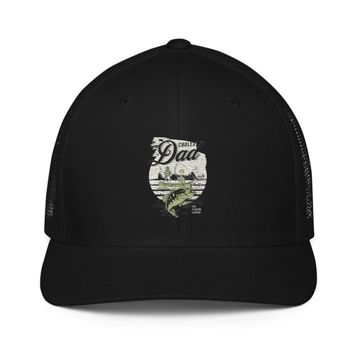 [ID: 596-G419] Coolest Dad Closed-Back Trucker Cap