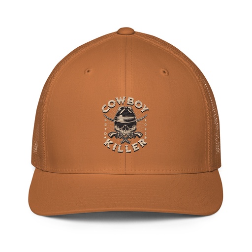 [ID: 596-G428] COWBOY KILLER Closed-Back Trucker Cap