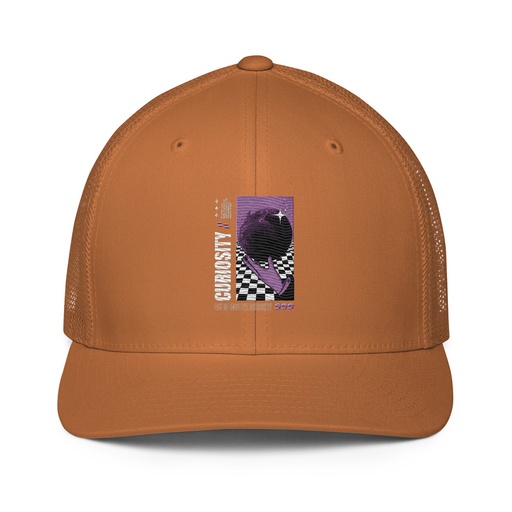 [ID: 596-G442] Curiosity Streetwear Closed-Back Trucker Cap