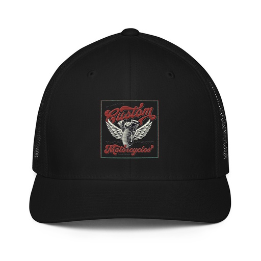 [ID: 596-G445] custom motorcycle  Closed-Back Trucker Cap