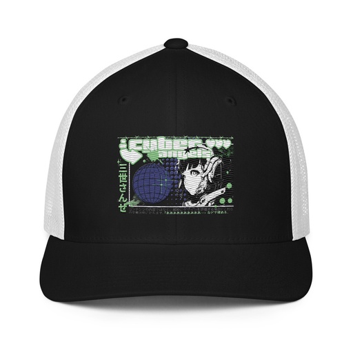 [ID: 596-G455] Cyber Angels - Y2k Girl Anime Closed-Back Trucker Cap