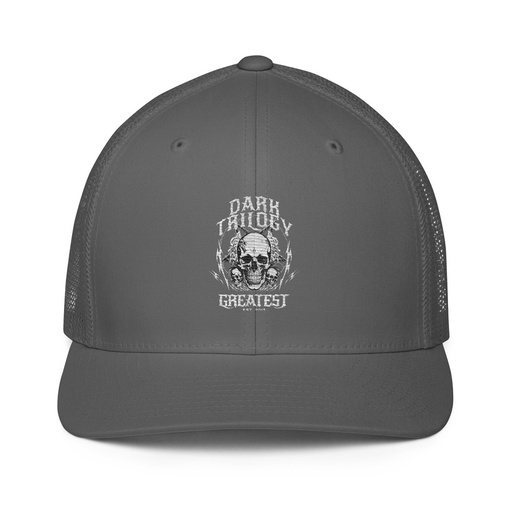 [ID: 596-G467] Dark Trilogy Closed-Back Trucker Cap