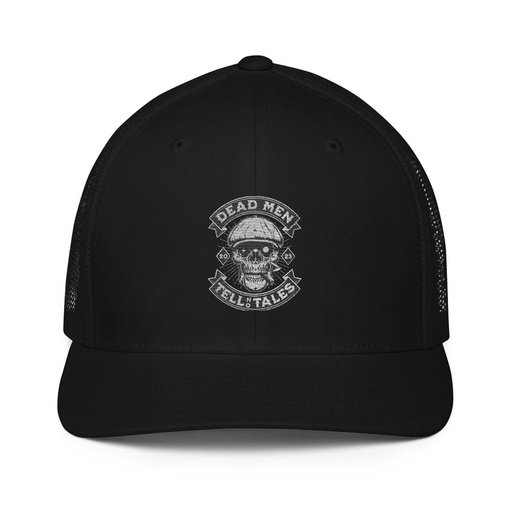 [ID: 596-G473] DEAD MEN TELL NO TALES Closed-Back Trucker Cap