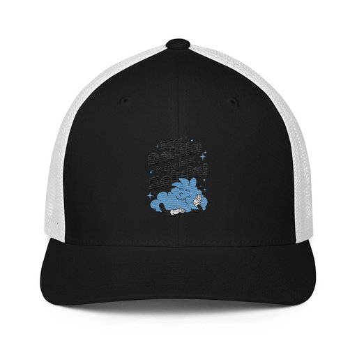 [ID: 596-G485] Delulu is the Solulu! - Typographic Cartoon Streetwear Closed-Back Trucker Cap