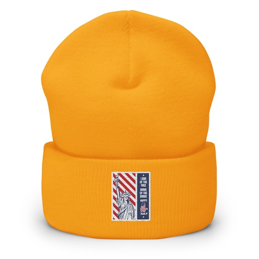 [ID: 266-G8] 4th of July Cuffed Beanie