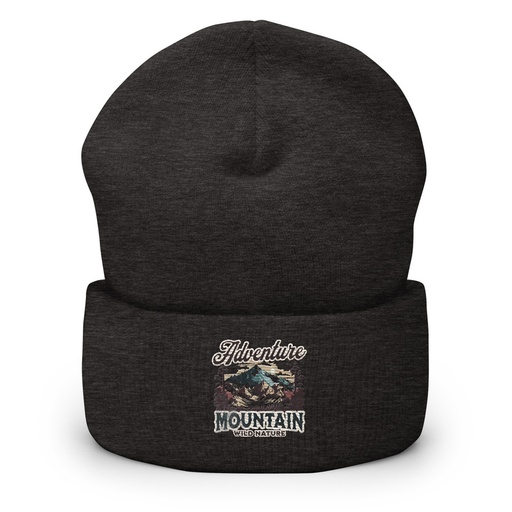[ID: 266-G31] Adventure Mountain Wild Nature Cuffed Beanie