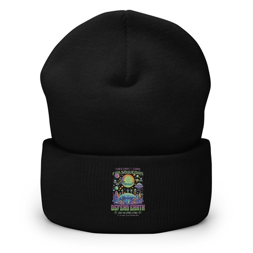 [ID: 266-G38] Alien Invasion Cuffed Beanie