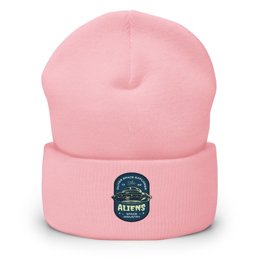 [ID: 266-G40] Aliens Outer Space Explorer - UFO Cuffed Beanie