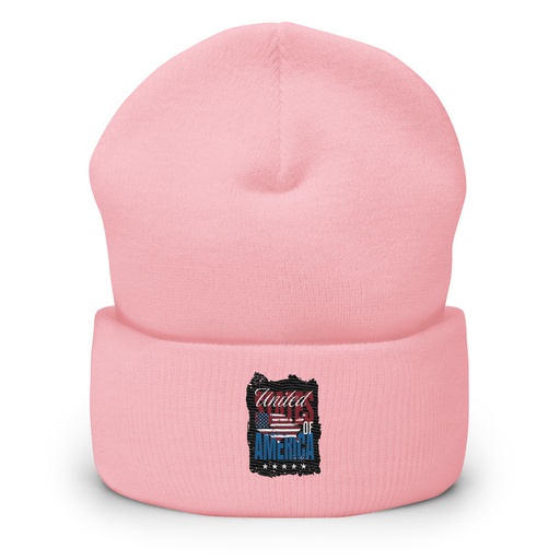 [ID: 266-G59] America (3) Cuffed Beanie