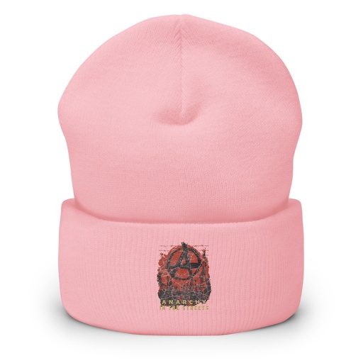 [ID: 266-G78] Anarchy In The Street Cuffed Beanie