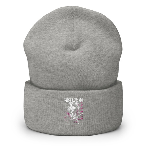 [ID: 266-G87] Anime Broken Wings - Neon Japanese Style Cuffed Beanie