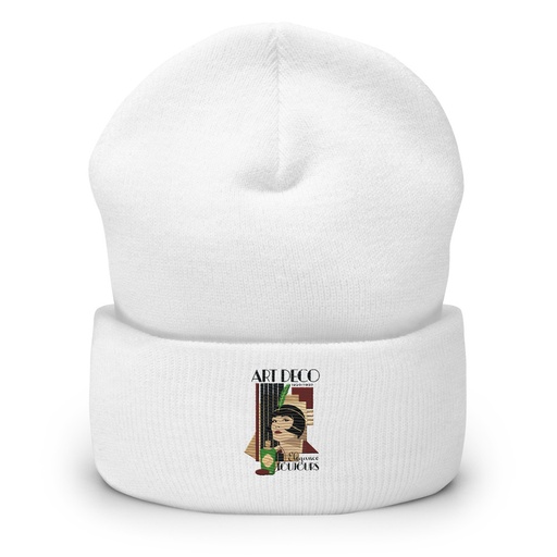[ID: 266-G102] Art Deco Elegance Toujours Cuffed Beanie