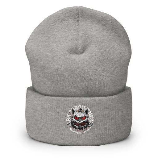 [ID: 266-G104] Ask Forgiveness Cuffed Beanie
