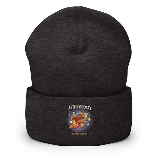 [ID: 266-G111] Astronomy in Every Thread Cuffed Beanie