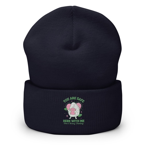 [ID: 266-G118] Avo Love - Typographic Cartoon Streetwear Cuffed Beanie