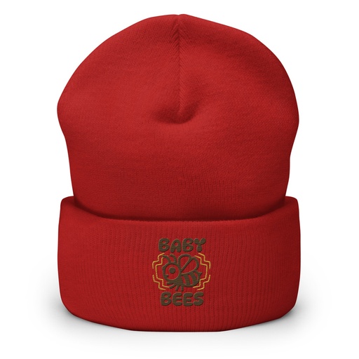[ID: 266-G122] Baby Bees - Cute Insect Cuffed Beanie