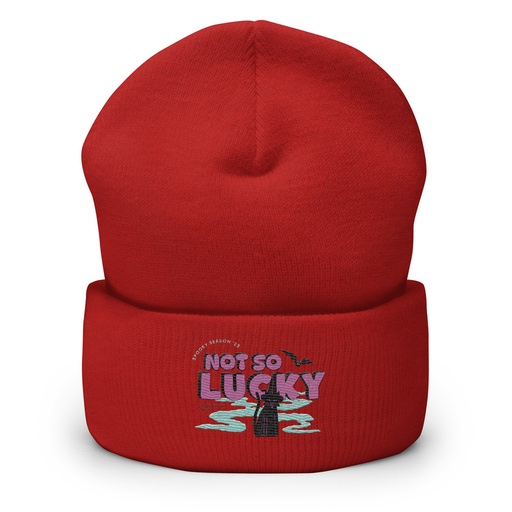 [ID: 266-G127] Bad Luck Kitty - Halloween Cuffed Beanie