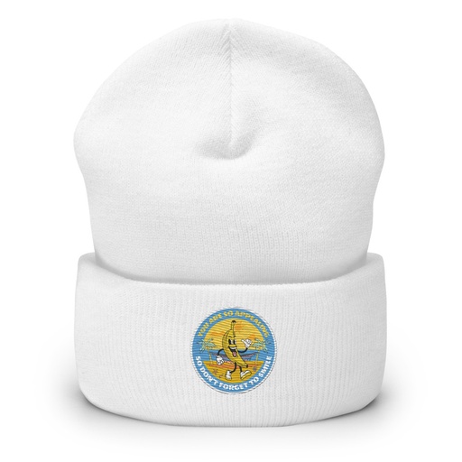 [ID: 266-G135] Banana project _-) Cuffed Beanie